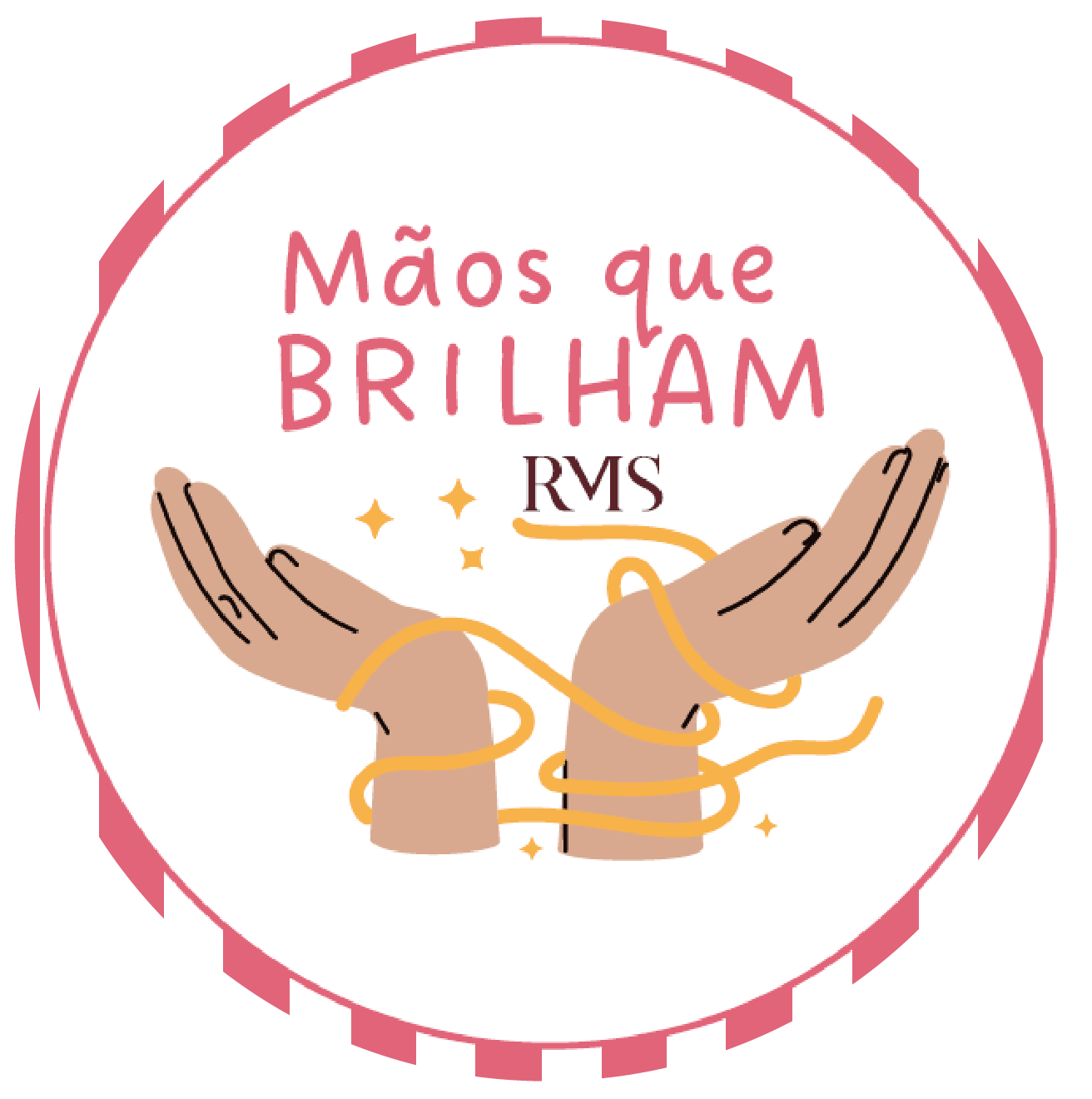 Selo Mãos que brilham